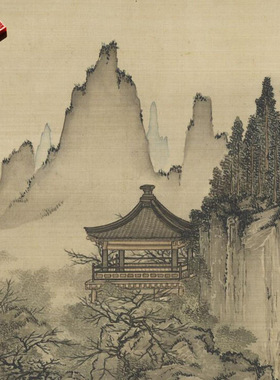 孙祜九成宫图传统宫廷楼阁山水高