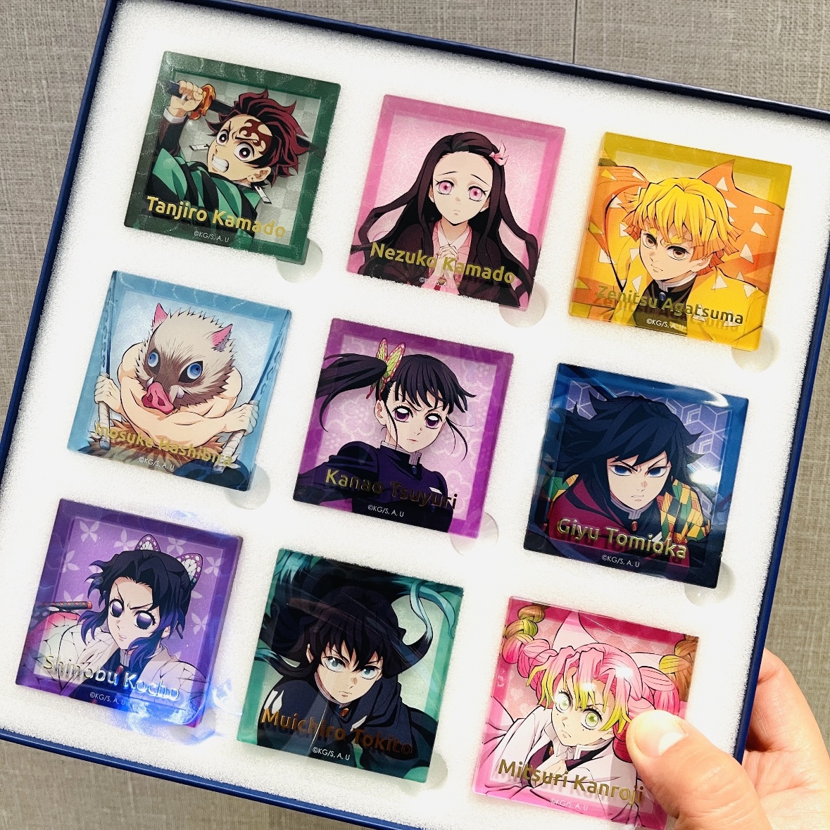 新款鬼灭之刃联名周边冰箱贴立牌贴纸炭治郎香奈乎谷子装饰摆件 - 图0