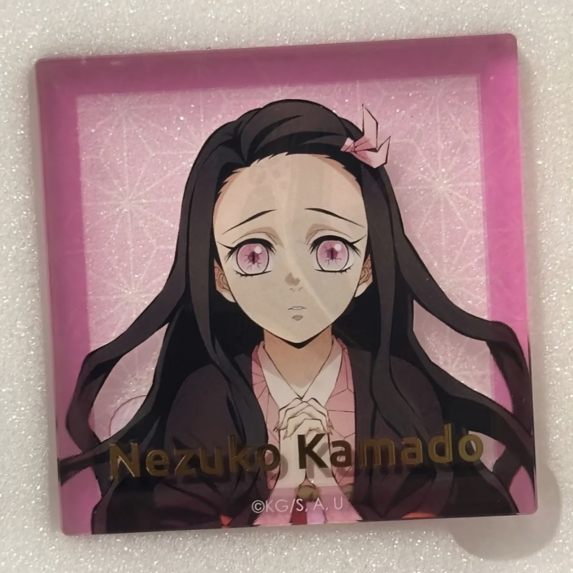 新款鬼灭之刃联名周边冰箱贴立牌贴纸炭治郎香奈乎谷子装饰摆件 - 图1