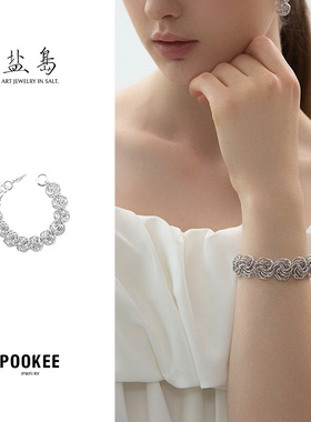 盐岛花团手链原创小众