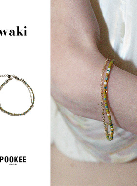 waki青提芭菲手链原创设计感