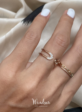 lhwindsor温莎珠宝回形针百搭