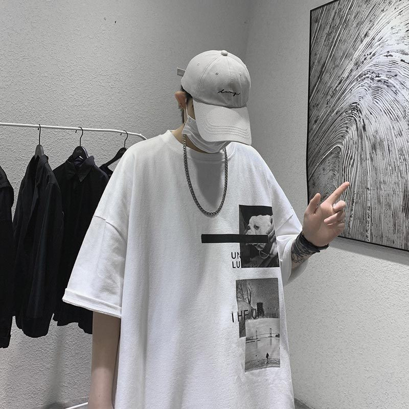 欧美百搭男士短袖vintage夏季t恤 圣焕服饰T恤