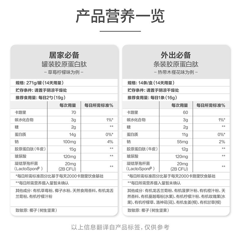 雀巢vitalproteins草莓蛋白质粉 VitalProteins保健品海外胶原蛋白