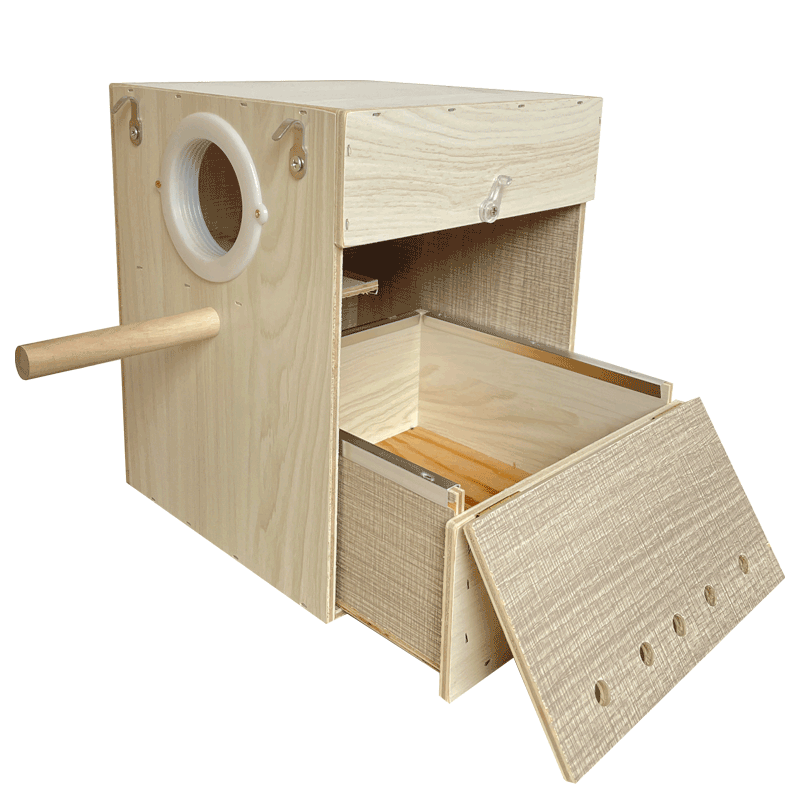 鹦鹉繁殖箱玄凤虎皮牡丹鸟类用品鸟挂窝鸟巢窝孵化保温竖式繁殖箱 - 图3