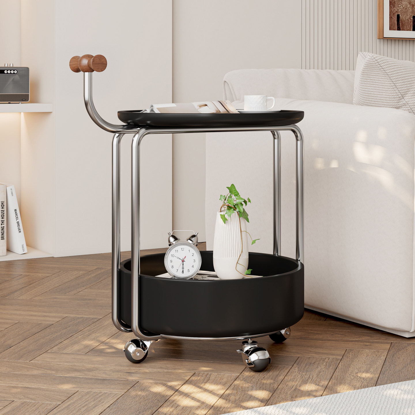 边几客厅家用沙发小户型移动推车轻奢现代简约高级感侘寂风小茶台,淘宝优惠券,粉丝福利购,淘宝优惠卷