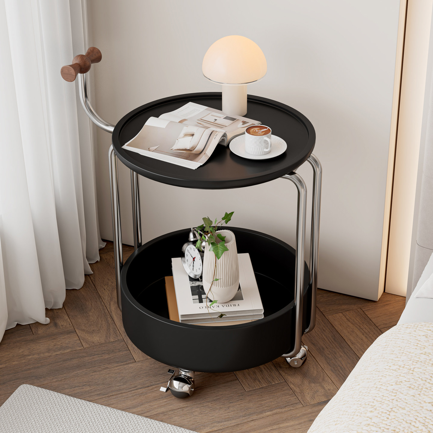 边几客厅家用沙发小户型移动推车轻奢现代简约高级感侘寂风小茶台,淘宝优惠券,粉丝福利购,淘宝优惠卷