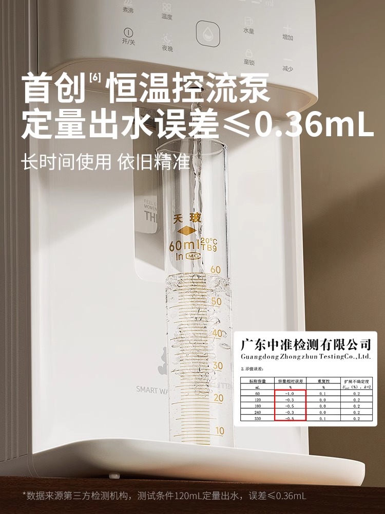 小白熊恒温热水壶婴儿冲奶自动智能泡奶机定量出水家用调奶器冲浪