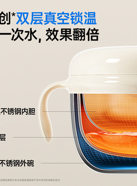 小白熊注水保温不锈钢婴儿辅食碗