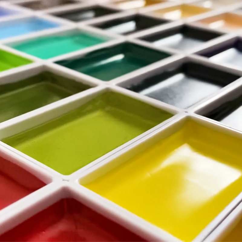 日本Kuretake吴竹颜彩耽美单块常规色固体颜料专业美术水彩颜料初学者学生用中国画颜料水墨画古风墨彩工笔画,淘宝优惠券,粉丝福利购,淘宝优惠卷