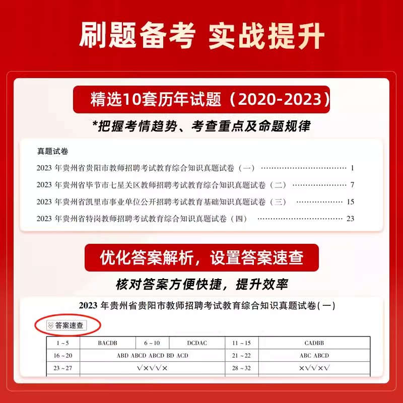 2024年山香贵州教育基础知识教师招聘考试专用教材教育综合知识历年真题卷押题试卷幼儿园中小学贵州省教师招聘事业单位考编用书 - 图2