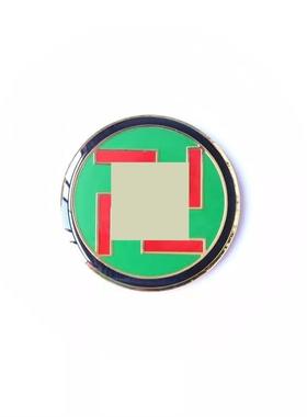 太极手机贴2厘米黄铜盘潘氏万字福两元三元小巧美观镀金烤漆工艺