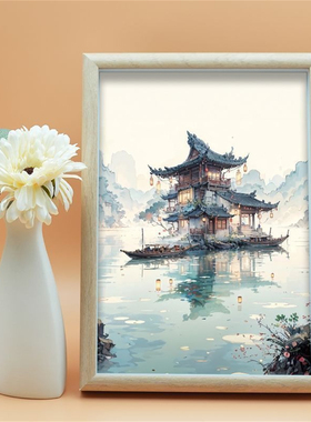 百家姓氏趣味相框远看是字近看是画桌面客厅玄关国风创意装饰摆台