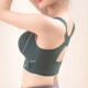 Front-button sports bra, ice silk seamless vest style, no wires, posture correction, push-up, push-up, breast reduction, thin underwear