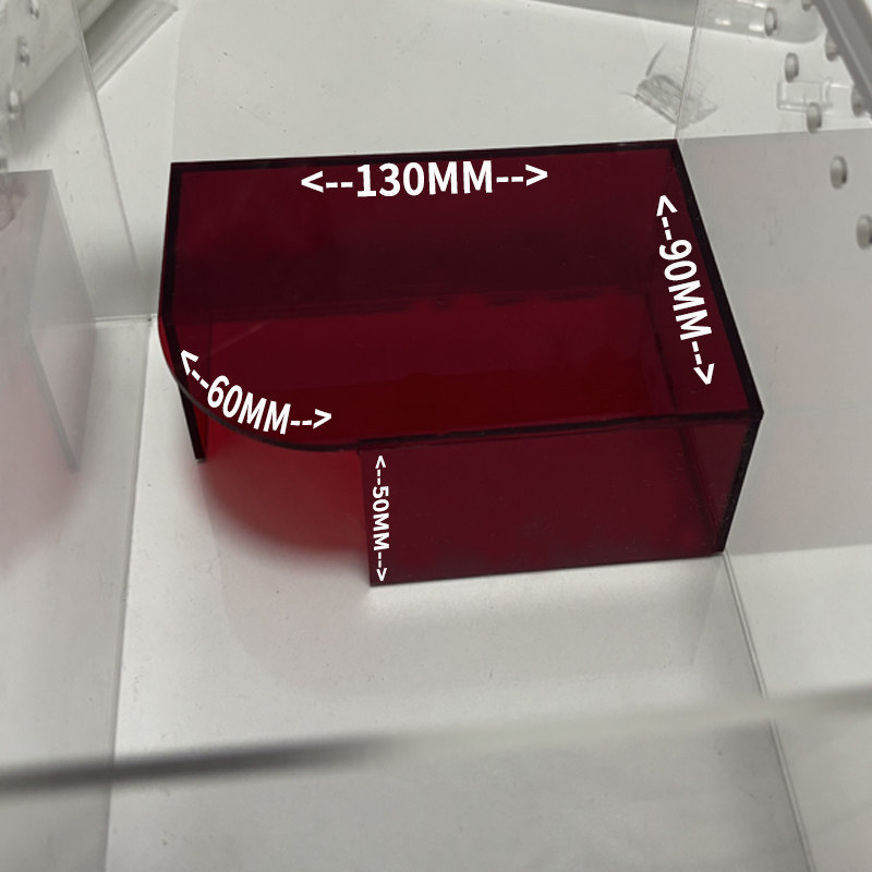 亚克力五面可观赏地栖爬宠躲避屋高颜值深红守宫窝观察造景屋,淘宝优惠券,粉丝福利购,淘宝优惠卷