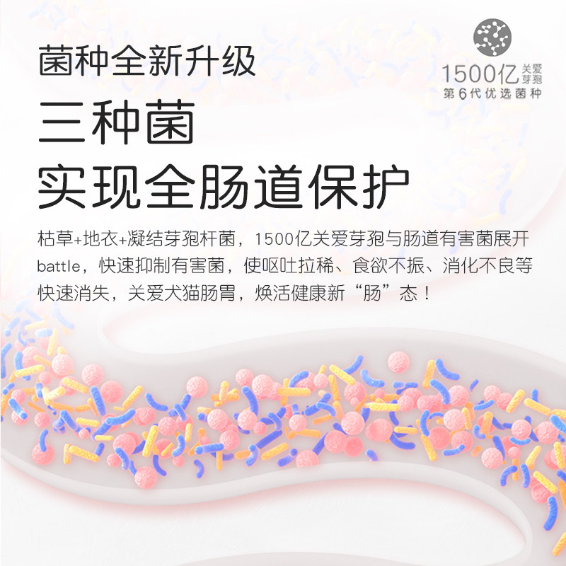 小宠第六代肠胃宝猫咪狗狗益生菌调理肠胃助消化改善消化,淘宝优惠券,粉丝福利购,淘宝优惠卷