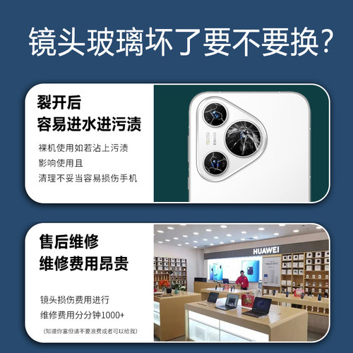 适用华为Pura70Pro摄像头玻璃P70镜头镜片p70Pro+拆机后镜面Ultra - 图0