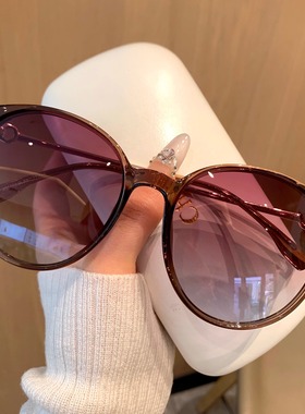 超大框黑色墨镜女加大加宽