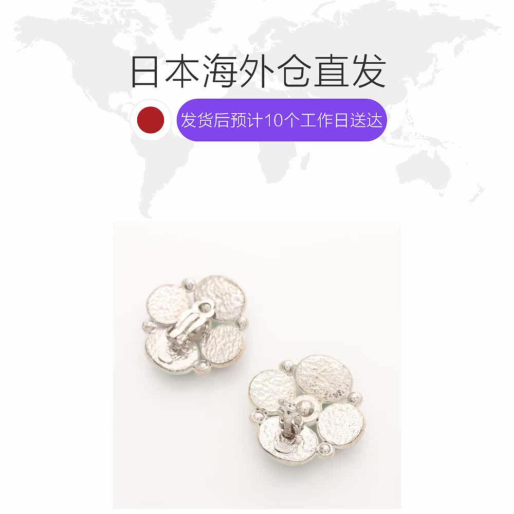 日本直邮中古chanel香奈儿新莱茵石 日本中古直购耳环