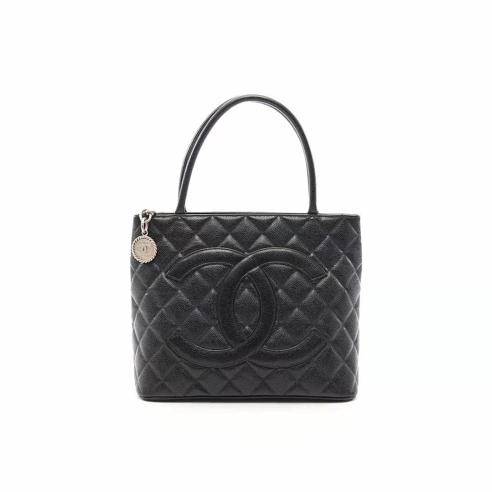 日本直邮中古chanel香奈儿皮手提包 日本中古直购女士包袋