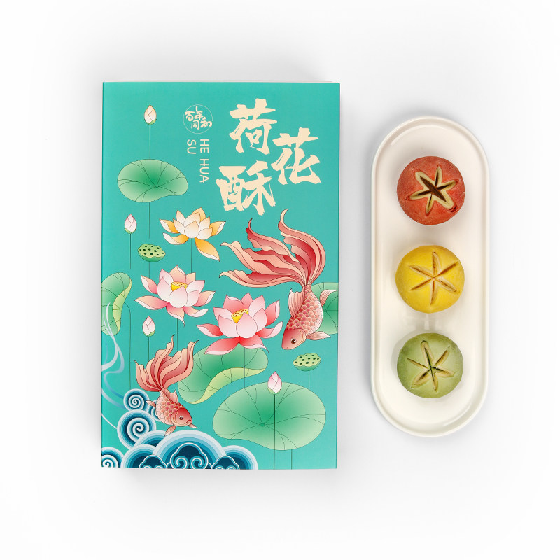 百年同和江南点心院荷花酥饼绿豆糕点送礼盒苏州伴手礼下午茶零食 - 图1