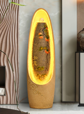 水车流水摆件循环水客厅招财装饰品室内生财开业礼物风水轮加湿器