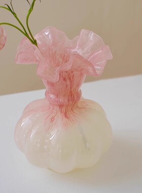MOLALUNA中古渐变复古琉璃花瓶
