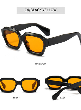 欧美时尚潮流太阳镜女款多边形不规则防紫外线墨镜出口街拍酷眼镜