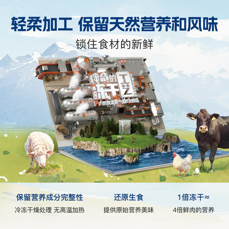 【好效期放心囤】K9Natural新西兰进口全阶段猫主食冻干宠物猫粮