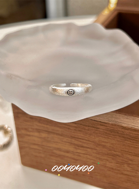 OOYOYOO女925纯银ins开口食指戒