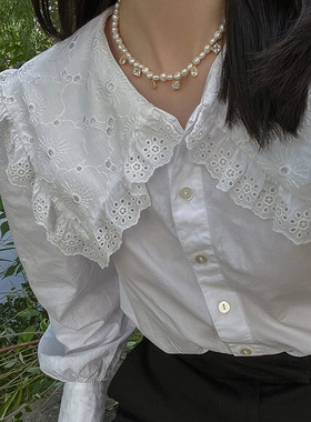 小众淡水珍珠项链女巴洛克气质轻奢颈链2022年新款设计感锁骨链