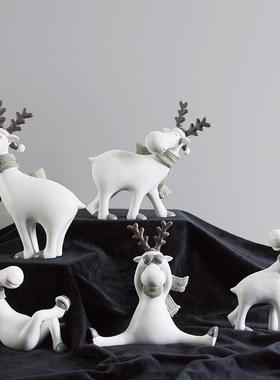 墙上置物架装饰品小摆件工位装饰摆件茶几办公室家居摆件高级感品