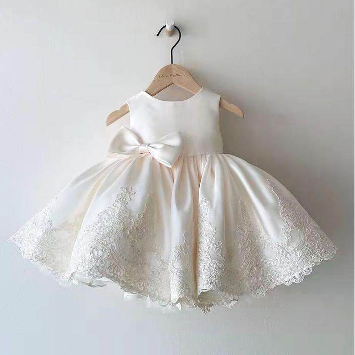 2023夏季新款宝宝生日礼服女童礼服裙蝴蝶结公主裙圣诞儿童钢琴服