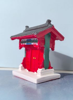 树脂建筑类大宅门中国风摆件