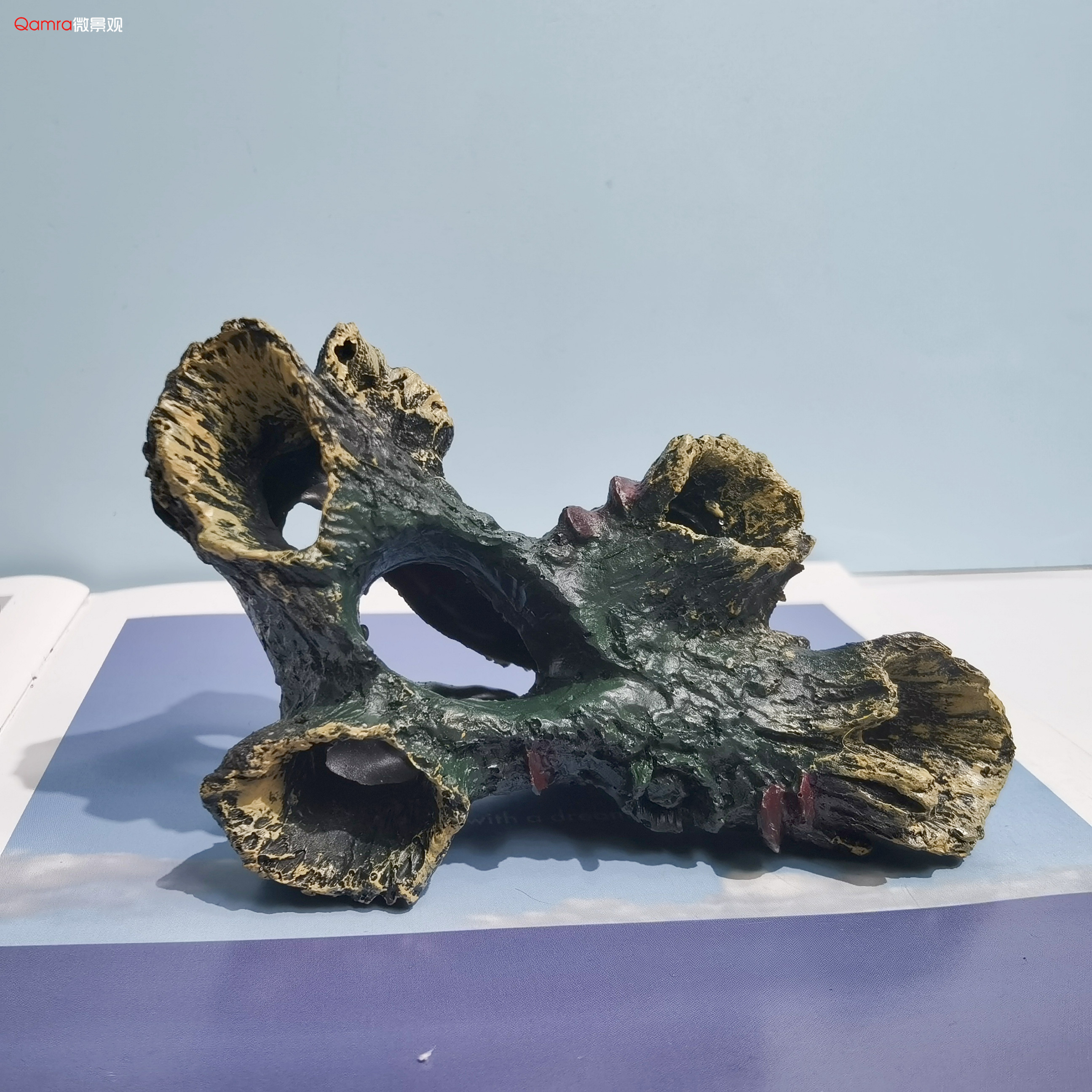 树洞树根鱼缸造景装饰摆件鱼虾躲避繁殖屋水族箱树脂工艺品仿沉木