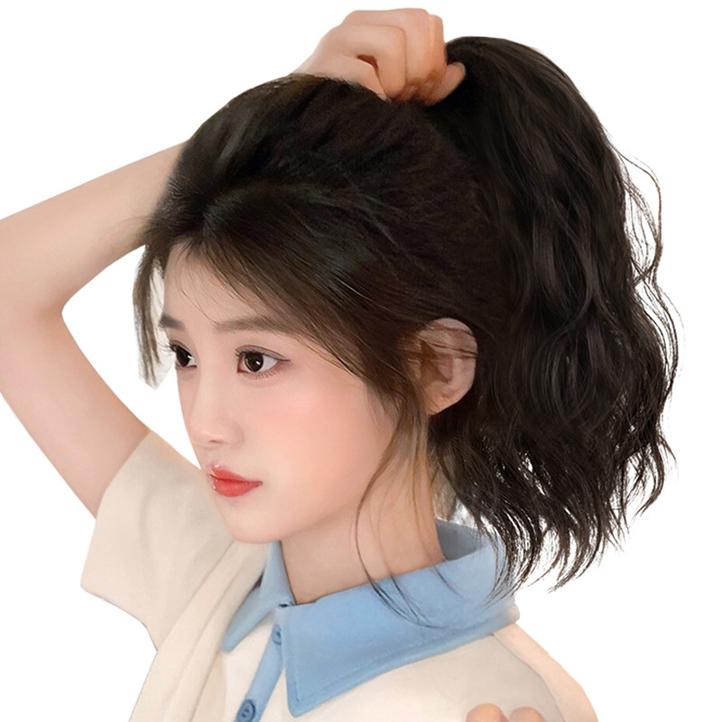 马尾假发女片可扎仿全真发短发卷发长发麻花辫子抓夹自然假高马尾,淘宝优惠券,粉丝福利购,淘宝优惠卷