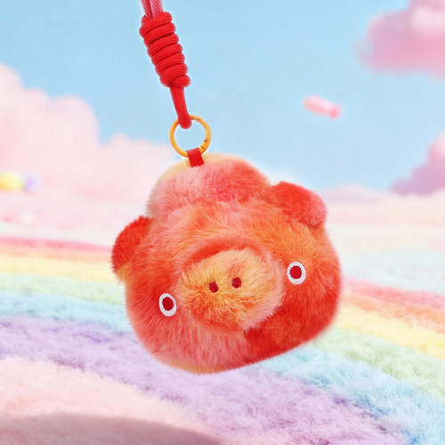 三星堆博物馆文创陶陶猪哼哼发声毛绒玩偶盲盒公仔挂饰女生日礼物 - 图1