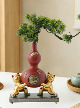 入户玄关博古架酒柜电视柜装饰品