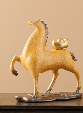 马上有钱摆件办公室桌面招财装饰