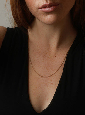 Majorica美娇丽佳长款项链银质素链女高级感轻奢正圆精致颈链