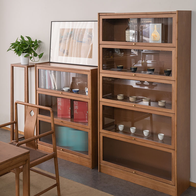 书架置物架落地书柜家用现代简约带门防尘简易落地多层靠墙陈列柜,淘宝优惠券,粉丝福利购,淘宝优惠卷