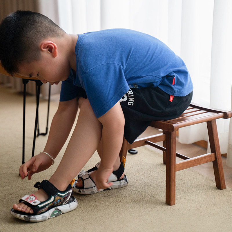 家用小马鞍阳台凳子新中式换鞋凳客厅沙发矮凳餐凳庭院板凳浴室凳,淘宝优惠券,粉丝福利购,淘宝优惠卷