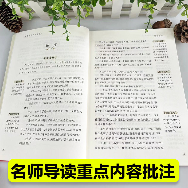 聊斋志异儿童小学生蒲松龄著白话文版课外阅读书籍儿童必读故事书推荐经典文学名著明清中国古典玄幻妖魔鬼怪故事小说 - 图2