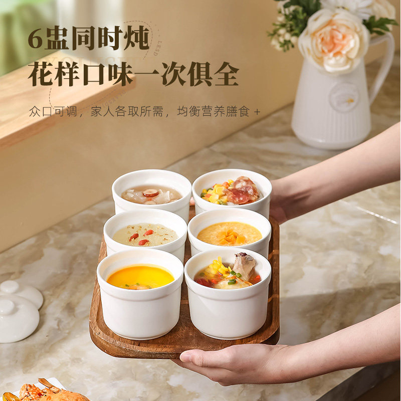 陶瓷家用全自动隔水炖燕窝电炖盅 oiredi电炖/煮粥锅/文火炉
