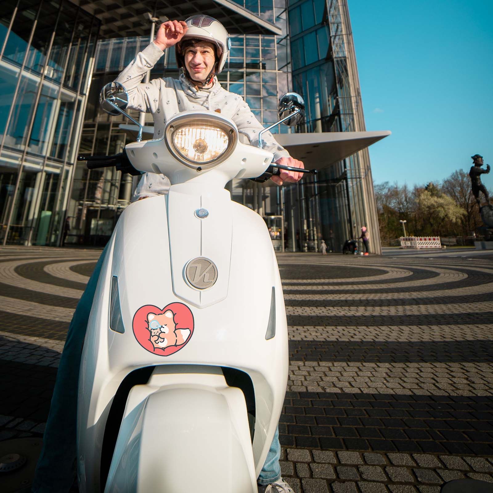 可爱小狐狸UV转印贴动漫电动牙刷防水晶标签手机壳头盔装饰贴纸,淘宝优惠券,粉丝福利购,淘宝优惠卷