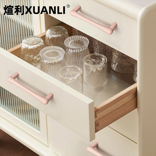 煊利 Orig.法式拉手衣柜门拉手抽屉橱柜门把手奶油风高级柜子拉手 - 图2