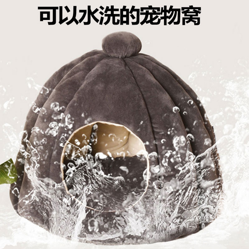 刺猬专用保暖窝冬季宠物兔子仓鼠小宠窝封闭式蒙古包加厚四季通用 - 图2