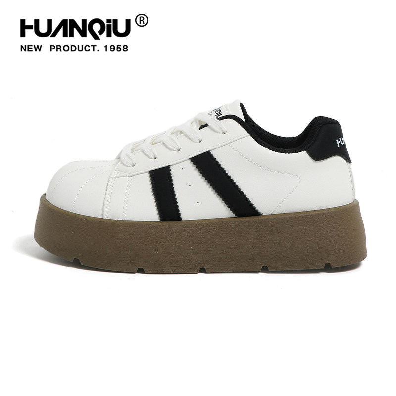 环球丑萌大头德训鞋女2026春季新款厚底增高鞋休闲小白鞋运动板鞋,淘宝优惠券,粉丝福利购,淘宝优惠卷