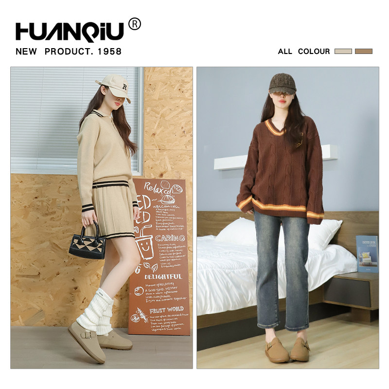 环球全包勃肯鞋女2025新款秋季懒人外穿孕妇半拖软底豆豆博肯单鞋,淘宝优惠券,粉丝福利购,淘宝优惠卷