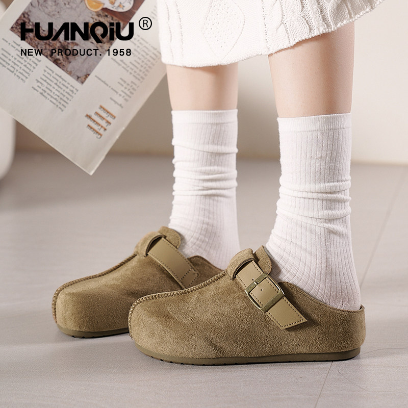 环球复古勃肯鞋女2026新款春季小众设计厚底包头拖鞋一脚蹬懒人鞋,淘宝优惠券,粉丝福利购,淘宝优惠卷